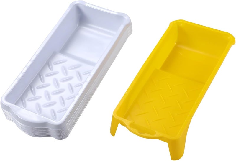NANJA 21 Pack Disposable Thickened Plastic Paint Tray Liners with 2Inch Roller Tray - Image 1